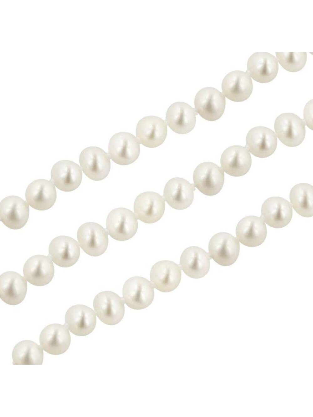 14 Inch Natural AAA High Luster Round Pearl Beads Necklace 7-8mm Elegant Jewelry